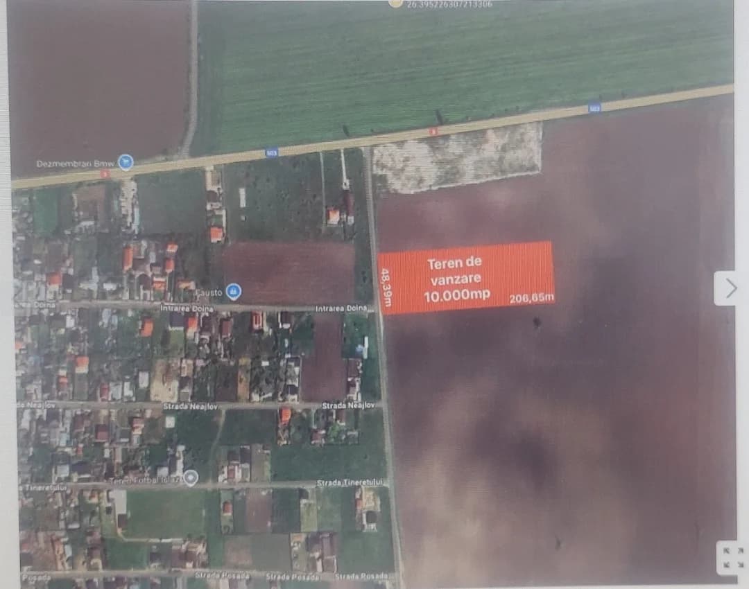 TEREN INDUSTRIAL DE VÂNZARE – 10.000 MP | BRĂNEȘTI, SAT ISLAZ