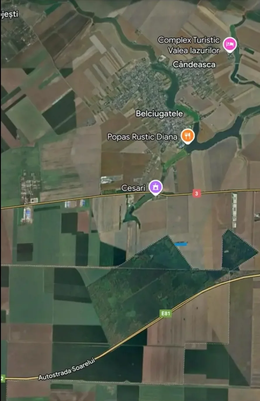 TEREN EXTRAVILAN DE VÂNZARE – VALEA BELCIUGATELE, CĂLĂRAȘI